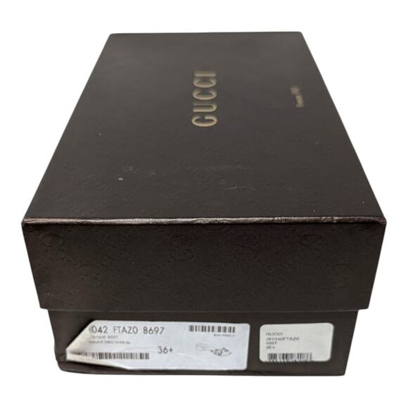 Vintage Gucci Horsebit Wood Clog Slide Flat Sandal GG Monogram Beige Pink 36.5 - Picture 11 of 12